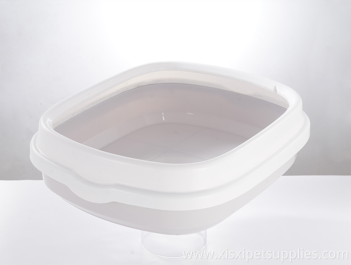 wholesale Top quality square plastic cat litter box cat litter tray cat toilet with litter poop scoop